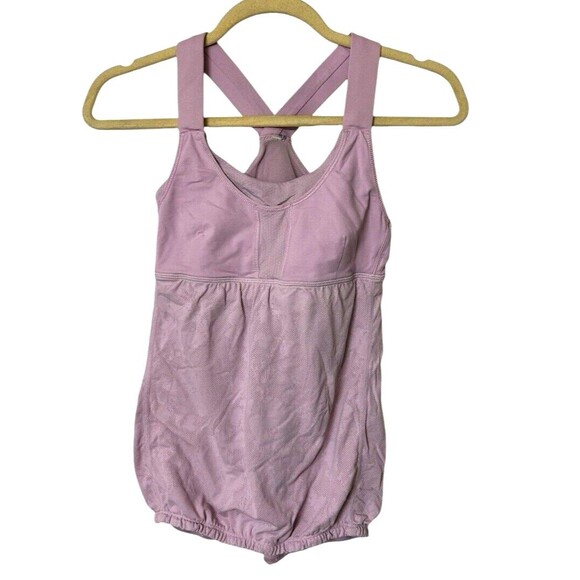 Lululemon Run Stuff Your Bra Lilac Tank Top Racer Back Build in Bra  Sz 4 - Picture 1 of 8